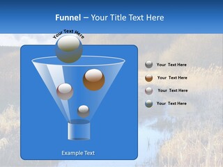 A River Running Through A Lush Green Field PowerPoint Template