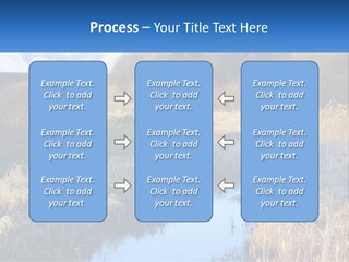A River Running Through A Lush Green Field PowerPoint Template