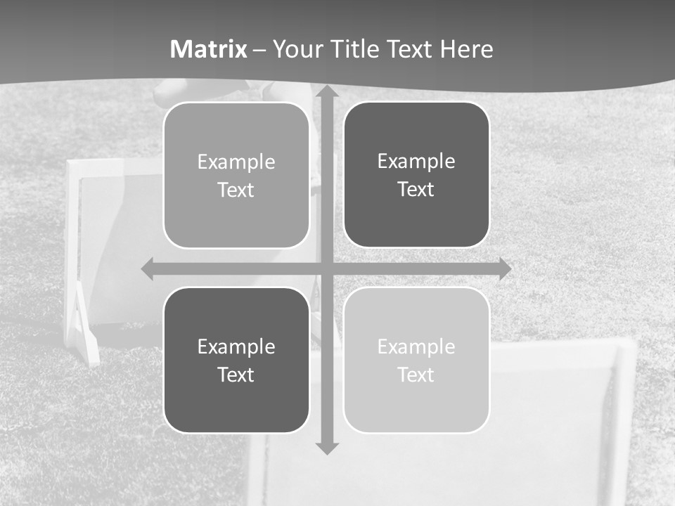 A Child Jumping Over A Chair In A Field PowerPoint Template