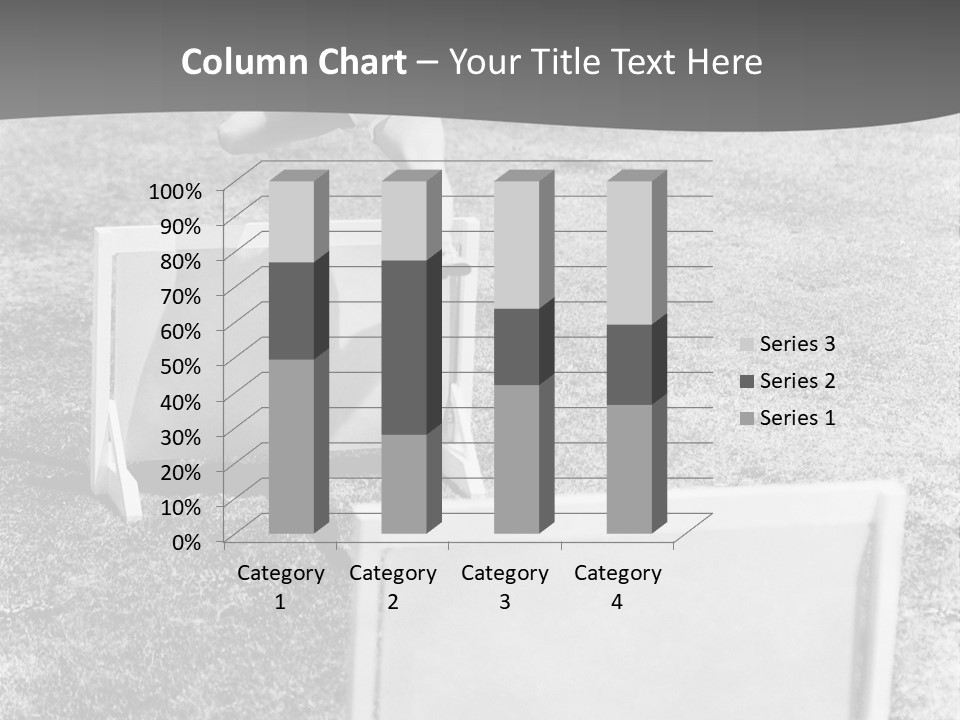 A Child Jumping Over A Chair In A Field PowerPoint Template