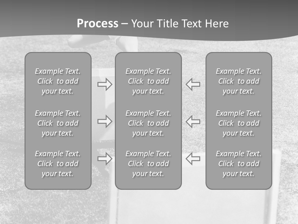 A Child Jumping Over A Chair In A Field PowerPoint Template