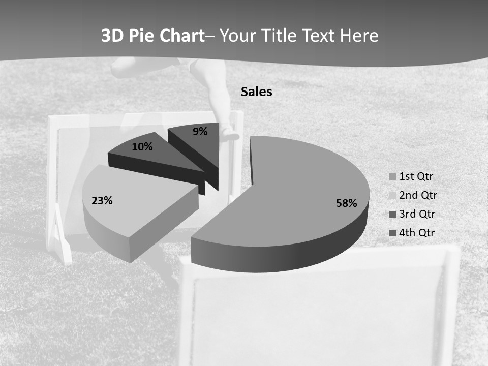A Child Jumping Over A Chair In A Field PowerPoint Template