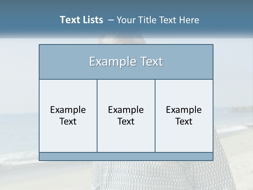 A Man Standing On A Beach With The Ocean In The Background PowerPoint Template