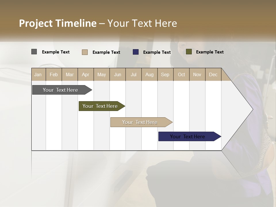 A Woman Is Looking At A Piece Of Furniture PowerPoint Template