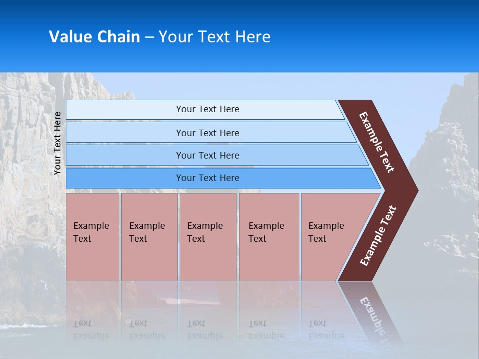 A Large Rock Formation In The Middle Of A Body Of Water PowerPoint Template