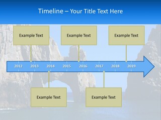 A Large Rock Formation In The Middle Of A Body Of Water PowerPoint Template