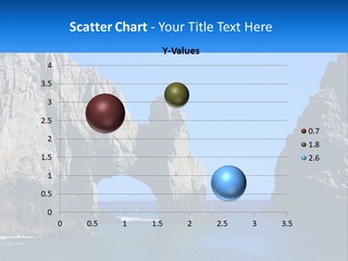 A Large Rock Formation In The Middle Of A Body Of Water PowerPoint Template