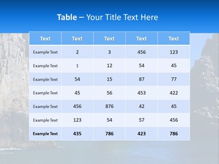 A Large Rock Formation In The Middle Of A Body Of Water PowerPoint Template