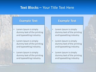 A Large Rock Formation In The Middle Of A Body Of Water PowerPoint Template