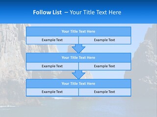 A Large Rock Formation In The Middle Of A Body Of Water PowerPoint Template