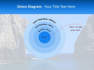 A Large Rock Formation In The Middle Of A Body Of Water PowerPoint Template