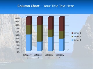 A Large Rock Formation In The Middle Of A Body Of Water PowerPoint Template