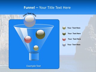 A Large Rock Formation In The Middle Of A Body Of Water PowerPoint Template