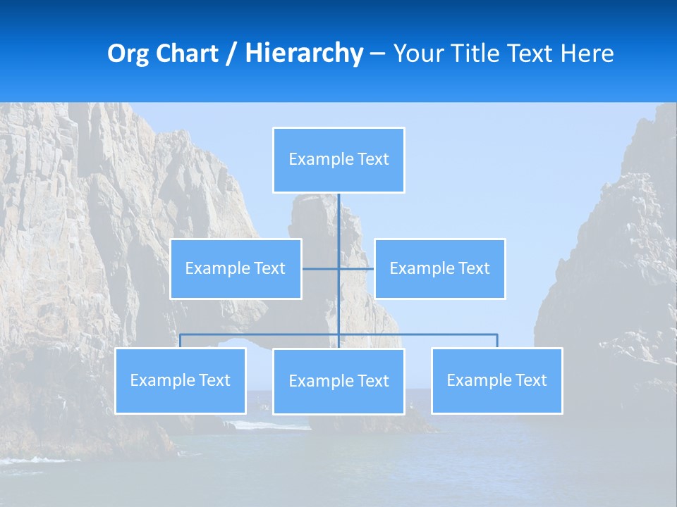 A Large Rock Formation In The Middle Of A Body Of Water PowerPoint Template