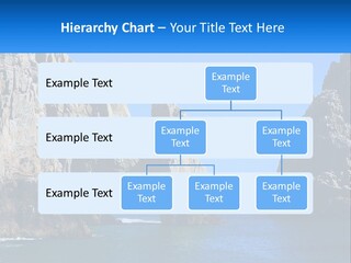 A Large Rock Formation In The Middle Of A Body Of Water PowerPoint Template