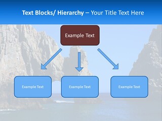 A Large Rock Formation In The Middle Of A Body Of Water PowerPoint Template