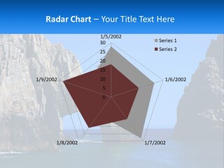 A Large Rock Formation In The Middle Of A Body Of Water PowerPoint Template