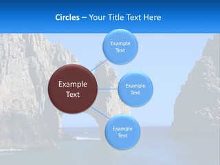 A Large Rock Formation In The Middle Of A Body Of Water PowerPoint Template