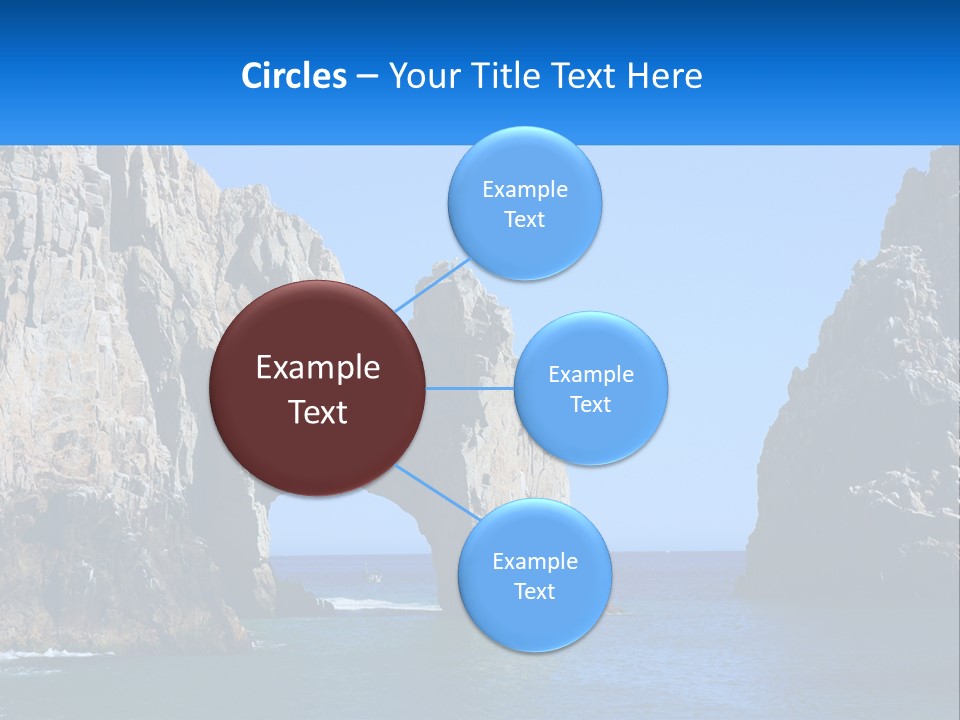 A Large Rock Formation In The Middle Of A Body Of Water PowerPoint Template