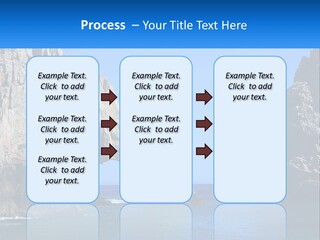 A Large Rock Formation In The Middle Of A Body Of Water PowerPoint Template