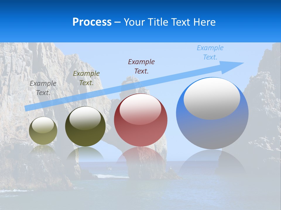 A Large Rock Formation In The Middle Of A Body Of Water PowerPoint Template