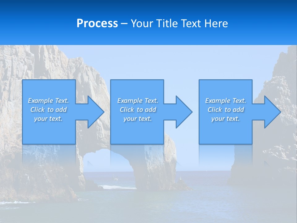 A Large Rock Formation In The Middle Of A Body Of Water PowerPoint Template