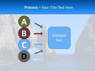 A Large Rock Formation In The Middle Of A Body Of Water PowerPoint Template