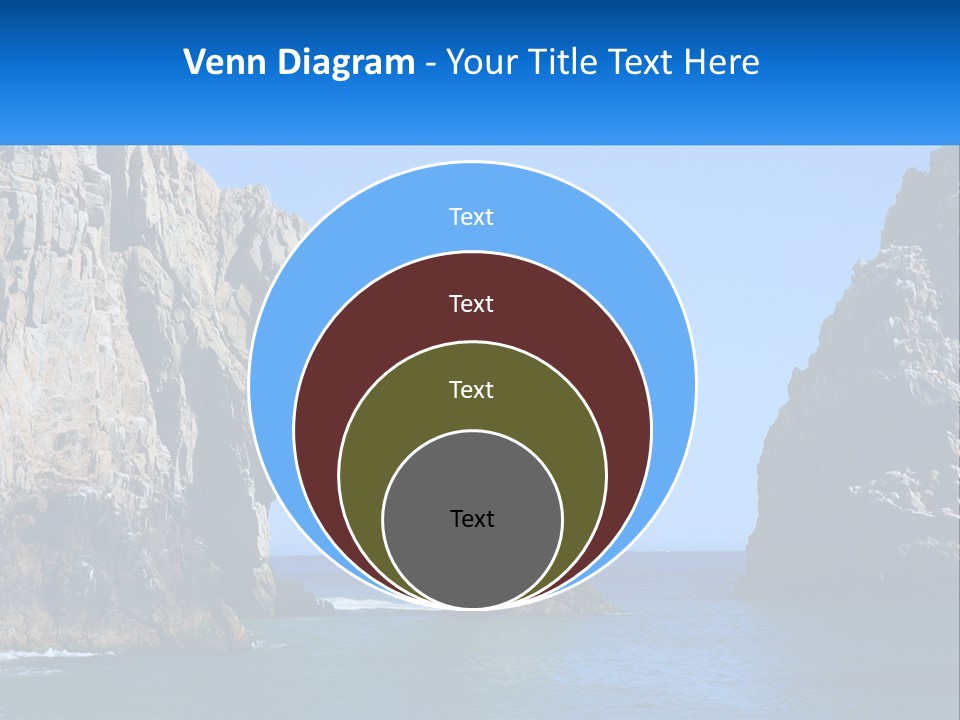A Large Rock Formation In The Middle Of A Body Of Water PowerPoint Template