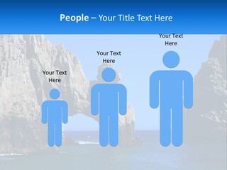 A Large Rock Formation In The Middle Of A Body Of Water PowerPoint Template