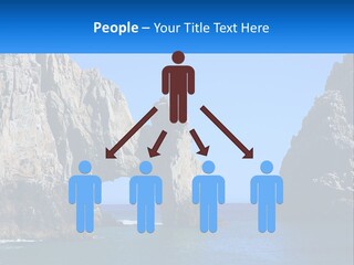 A Large Rock Formation In The Middle Of A Body Of Water PowerPoint Template