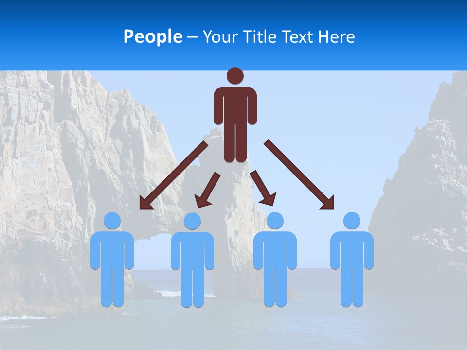 A Large Rock Formation In The Middle Of A Body Of Water PowerPoint Template