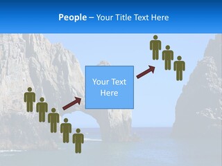 A Large Rock Formation In The Middle Of A Body Of Water PowerPoint Template