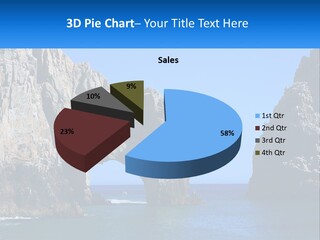 A Large Rock Formation In The Middle Of A Body Of Water PowerPoint Template