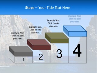 A Large Rock Formation In The Middle Of A Body Of Water PowerPoint Template