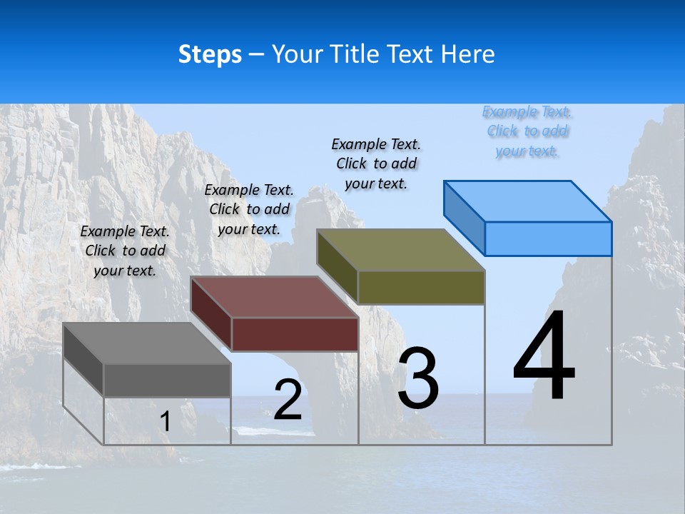 A Large Rock Formation In The Middle Of A Body Of Water PowerPoint Template