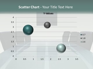 A Glass Conference Table With Black Leather Chairs PowerPoint Template