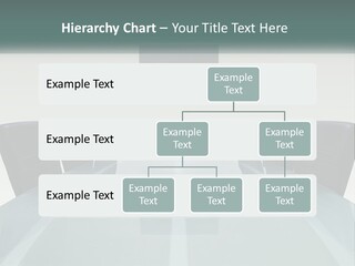 A Glass Conference Table With Black Leather Chairs PowerPoint Template