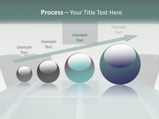 A Glass Conference Table With Black Leather Chairs PowerPoint Template