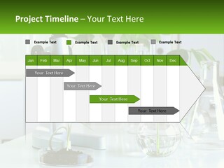 A Microscope And Some Plants On A Table PowerPoint Template