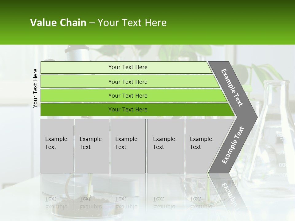 A Microscope And Some Plants On A Table PowerPoint Template