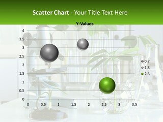 A Microscope And Some Plants On A Table PowerPoint Template