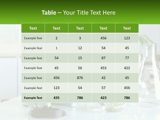 A Microscope And Some Plants On A Table PowerPoint Template