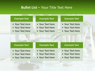 A Microscope And Some Plants On A Table PowerPoint Template