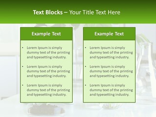 A Microscope And Some Plants On A Table PowerPoint Template