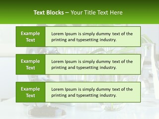 A Microscope And Some Plants On A Table PowerPoint Template