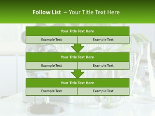 A Microscope And Some Plants On A Table PowerPoint Template
