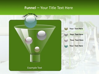 A Microscope And Some Plants On A Table PowerPoint Template