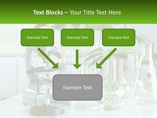 A Microscope And Some Plants On A Table PowerPoint Template