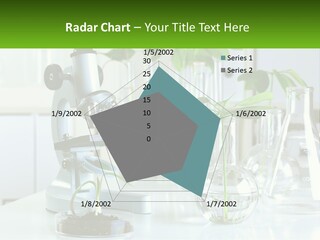 A Microscope And Some Plants On A Table PowerPoint Template