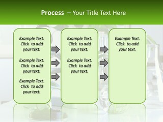 A Microscope And Some Plants On A Table PowerPoint Template